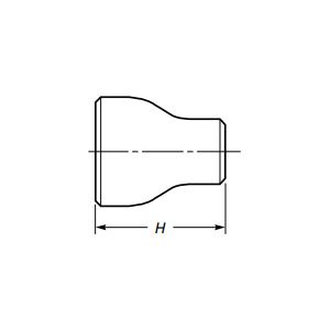 Reductor concentric de sudare cap la cap