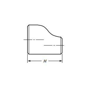 Reductor excentric de sudare cap la cap